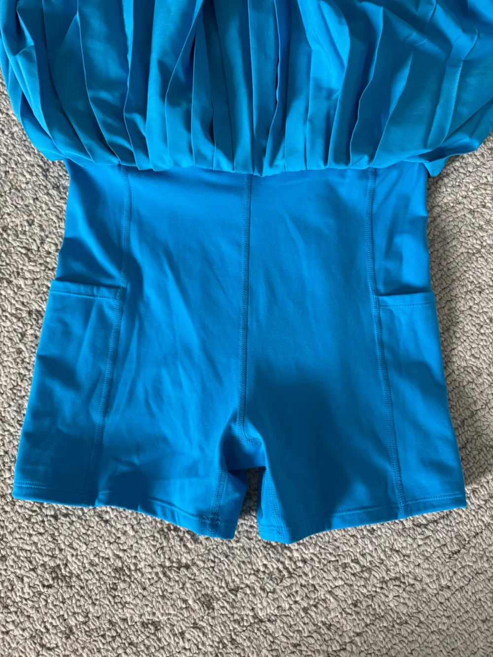 all in motion bright blue active sport dress, size small; pockets! - Picture 4 of 9